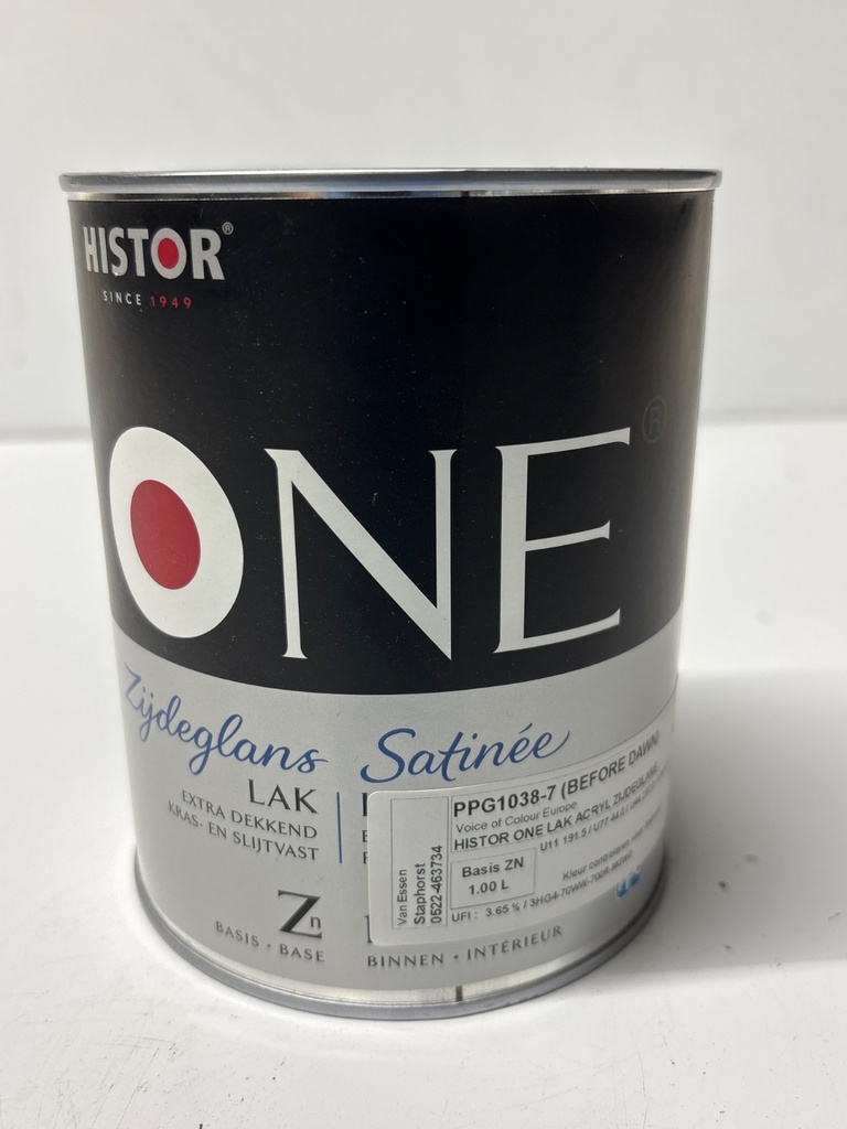 Histor ONE Lak Acryl Zijdeglans 1L