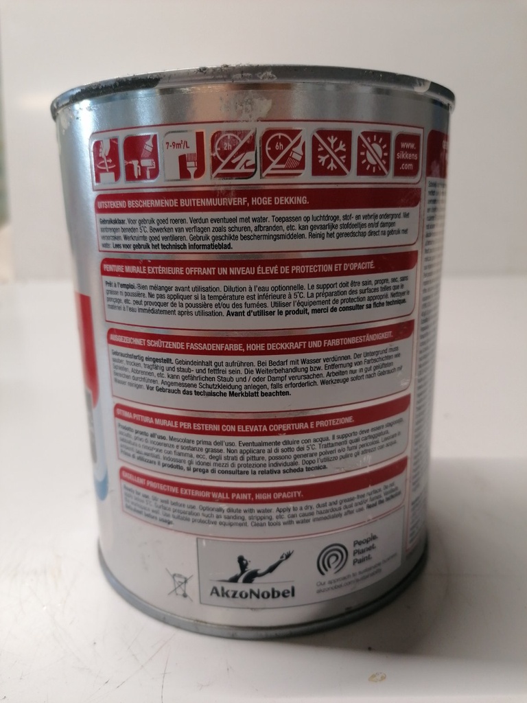 Sikkens Alphatex IQ Mat label3