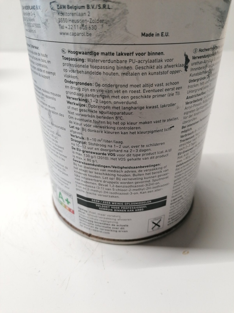 Caparol Capacryl Aqua PU Mat - Anthrazitgrau (RAL 7016) extra
