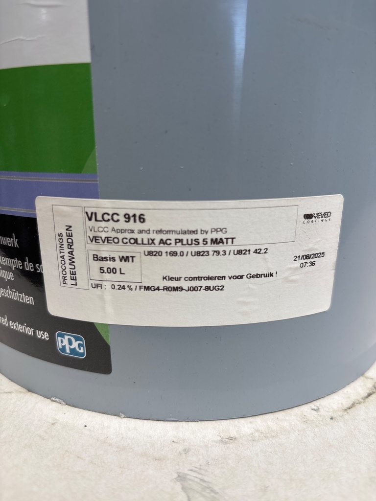 Veveo Collix AC Plus 5 Matt - (VLCC 916) label2