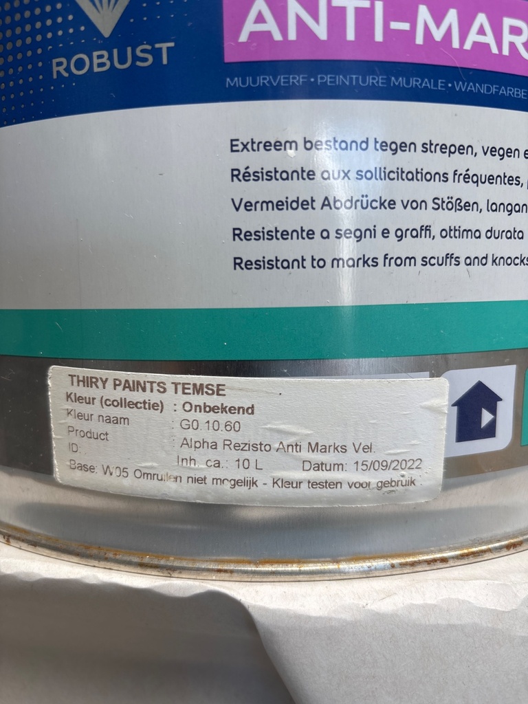 Sikkens Alpha Rezisto Anti-Marks Velours / Seidenmatt - G0.10.60 (G0.10.60) label2