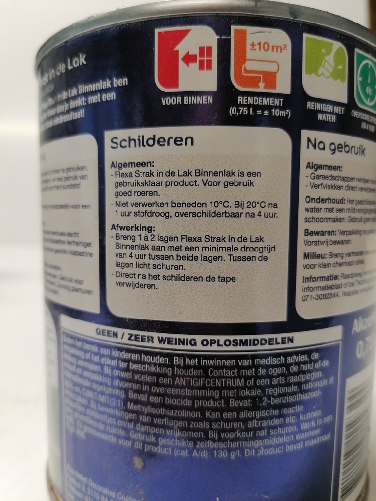 Flexa Strak in de Lak Binnenlak Zijdeglans - Zwart label3