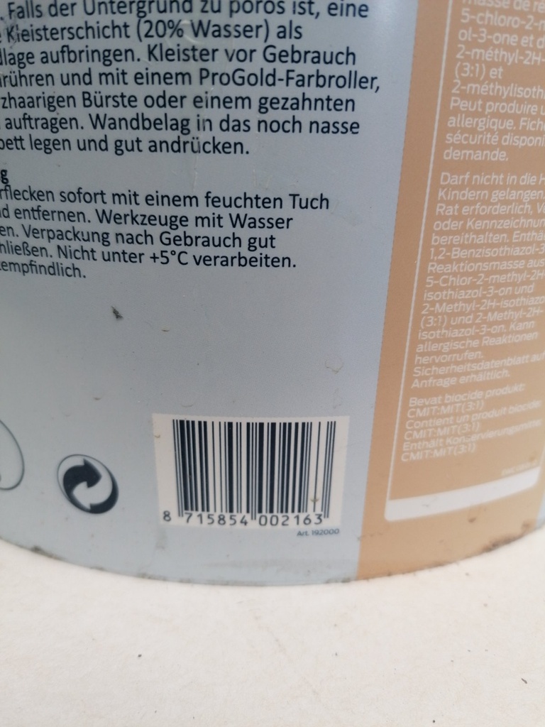 ProGold Glasweefsellijm 2000 - Transparant ean_label