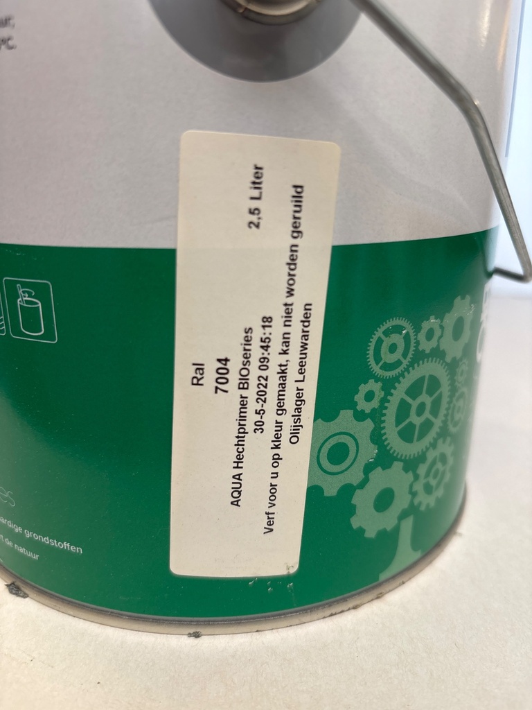 Wijzonol Aqua Hechtprimer BioSeries - Signaalgrijs (RAL 7004) label2