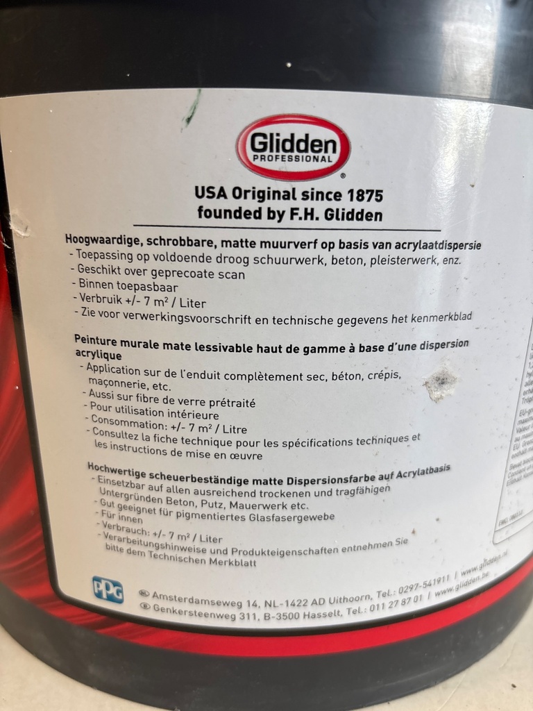 Glidden Professional TEX Matt - SHEBANG (PPG1127-5) back