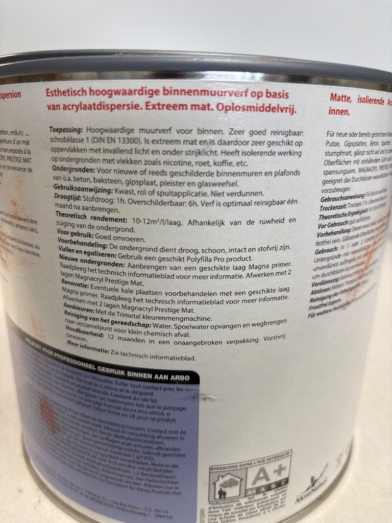 Trimetal Magnacryl Prestige Mat - Zalmrood (RAL 3022) back