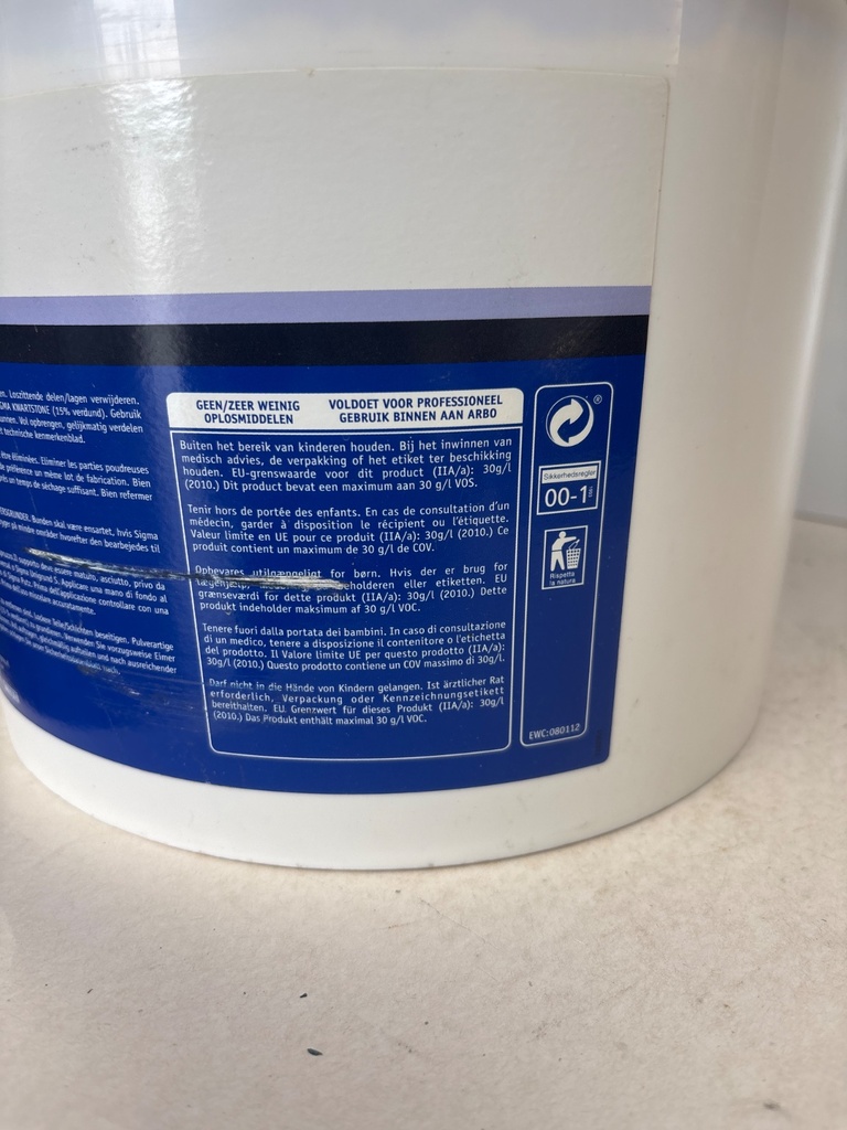 Sigma Coatings Putz 1mm Matt - wit - blanc - hvid back2