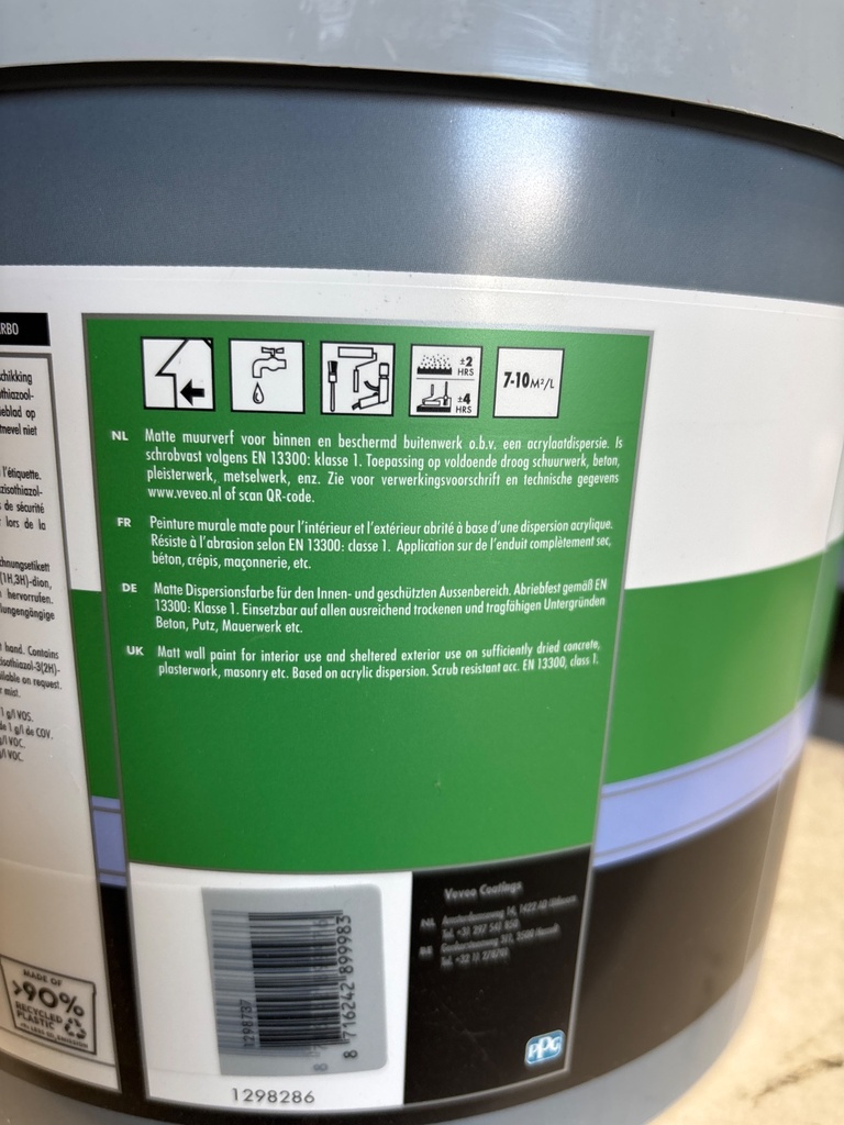 Veveo Collix AC Plus 5 Matt - MILD GREY (mild grey (2018)) back2
