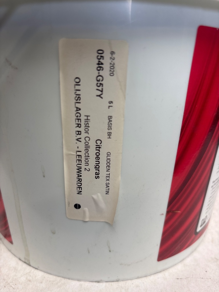 Glidden Professional TEX SATIN - Citroengras (0546-G57Y) label2