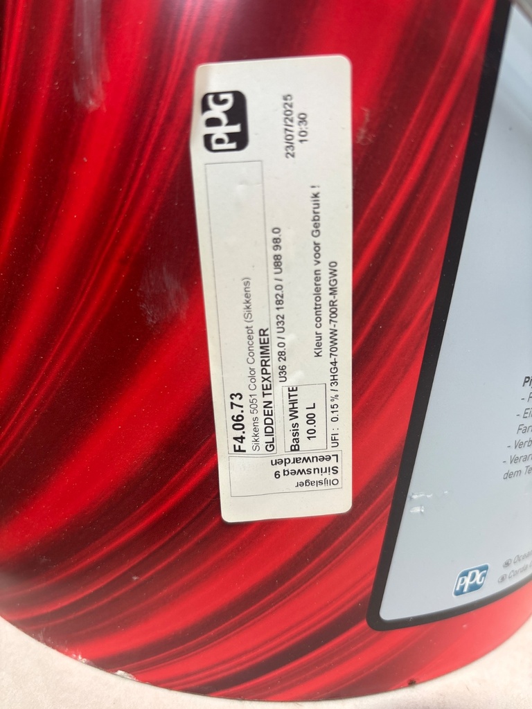 Glidden Professional Tex Primer Aqua - Wit label2