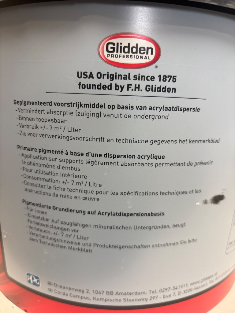 Glidden Professional Tex Primer Aqua - Wit back