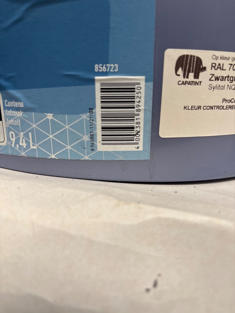 Caparol Sylitol NQG - Zwartgrijs (RAL 7021) ean_label