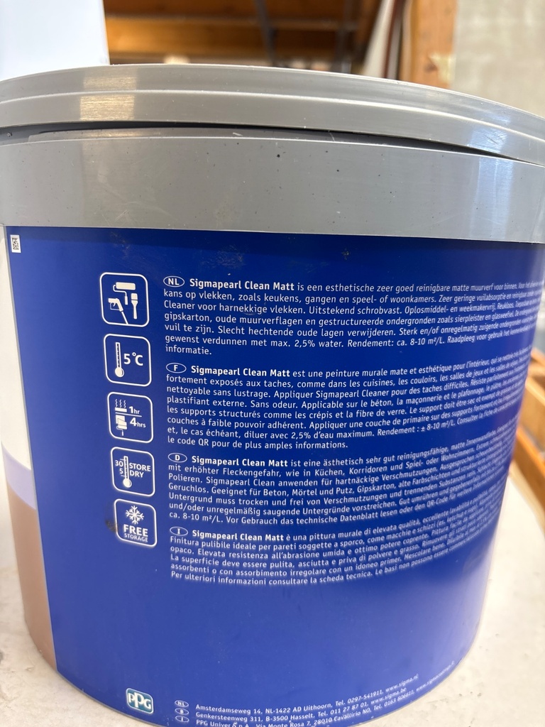 Sigma Coatings Sigmapearl Clean Matt - (NCS S 1005-Y40R) back