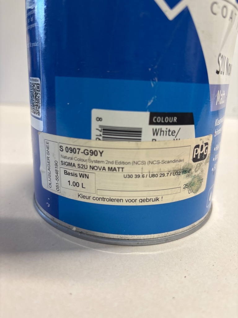 Sigma Coatings S2U Nova Matt - (NCS S 0907-G90Y) label2