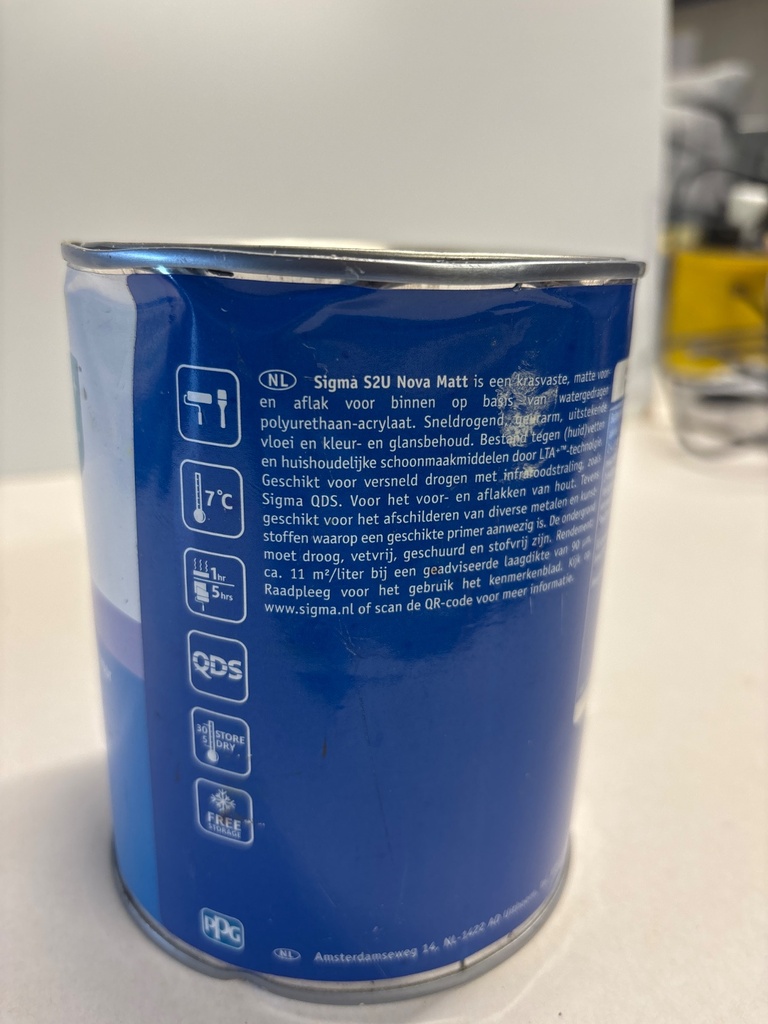 Sigma Coatings S2U Nova Matt - (NCS S 0907-G90Y) back