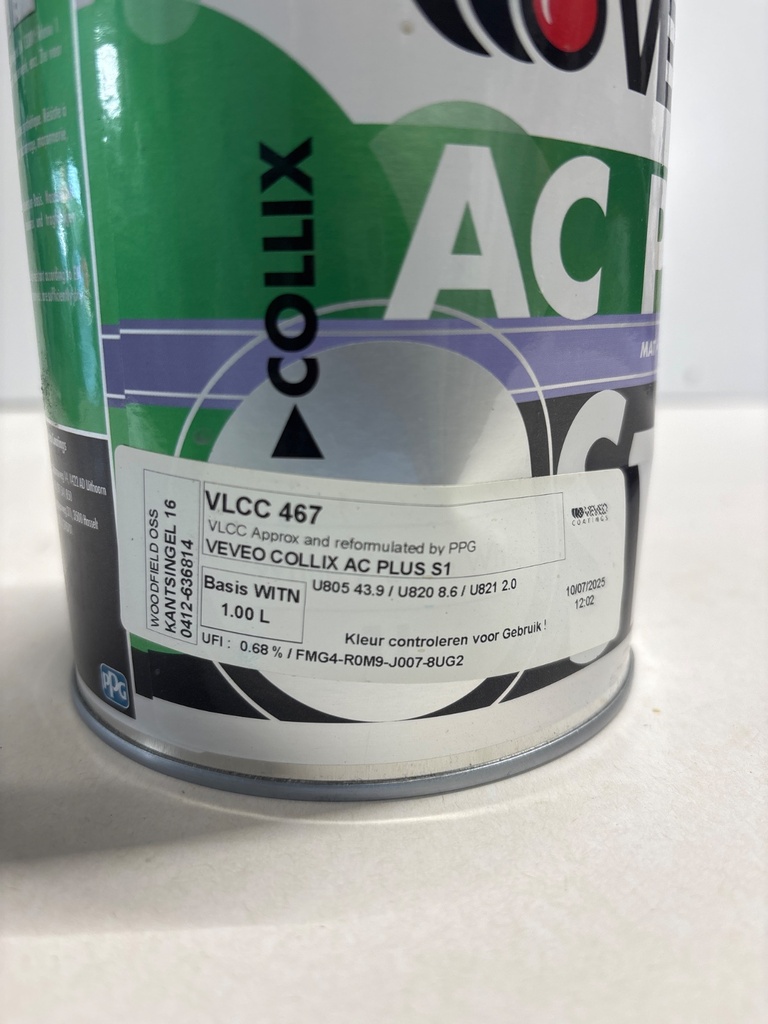 Veveo Collix AC Plus S1 - VLCC 467 label2