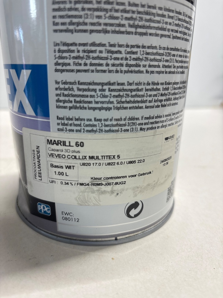 Veveo Collix Multitex 5 - MARILL 60 (Caparol 3D plus Marill 60) label2
