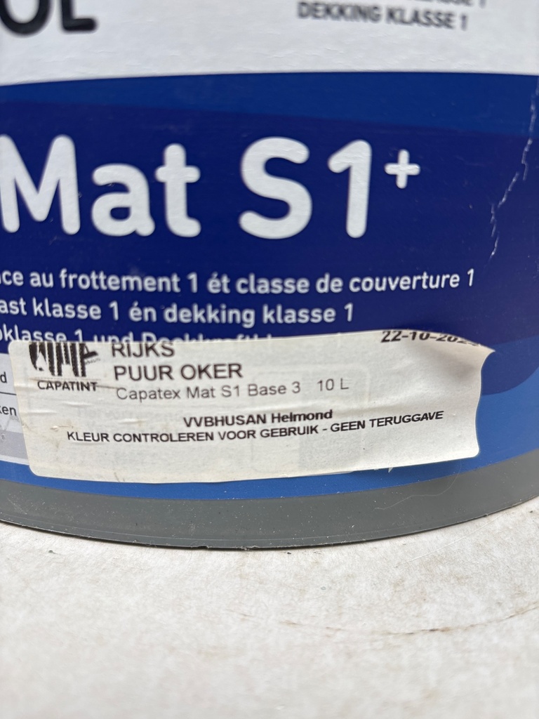 Caparol CapaTex Mat S1+ - PUUR OKER label2
