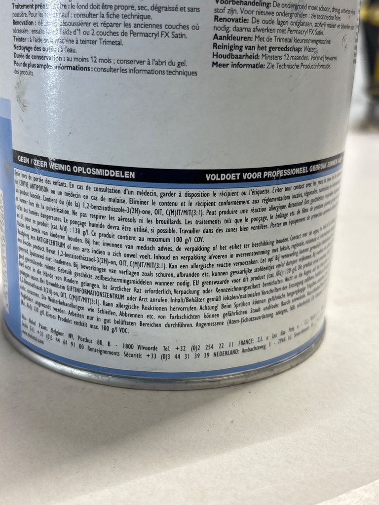 Trimetal Permacryl FX Satin - Frosted Sand (D605C) back2