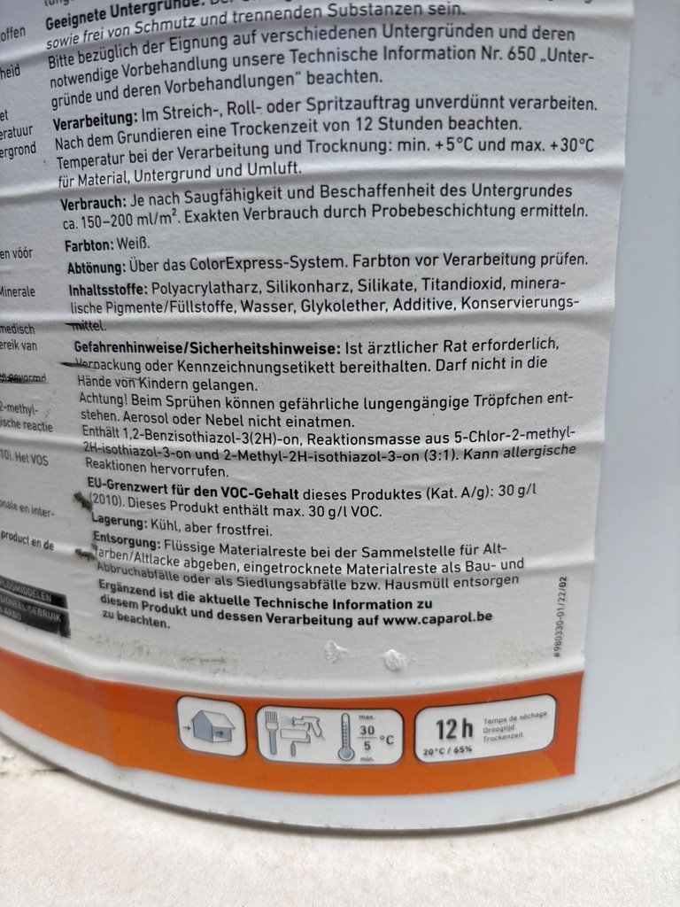 Caparol OptiSilan Primer - Verkehrsgrau A (RAL 7042) back2