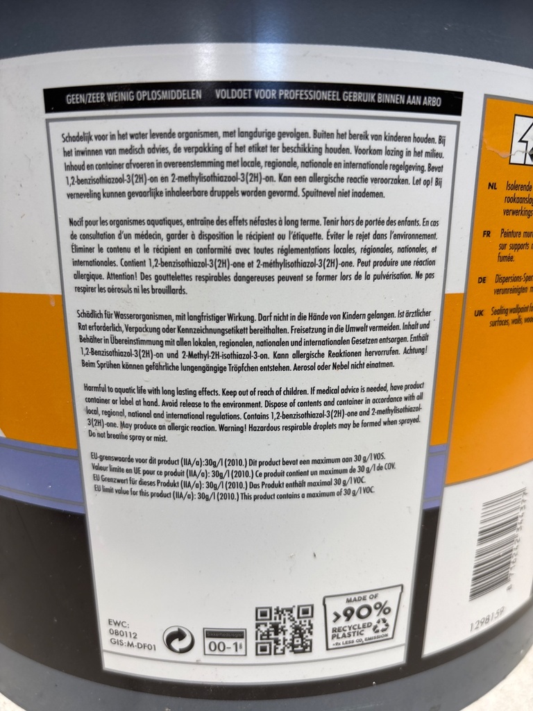Veveo Aqua Mur Mat - Zuiverwit (RAL 9010) back