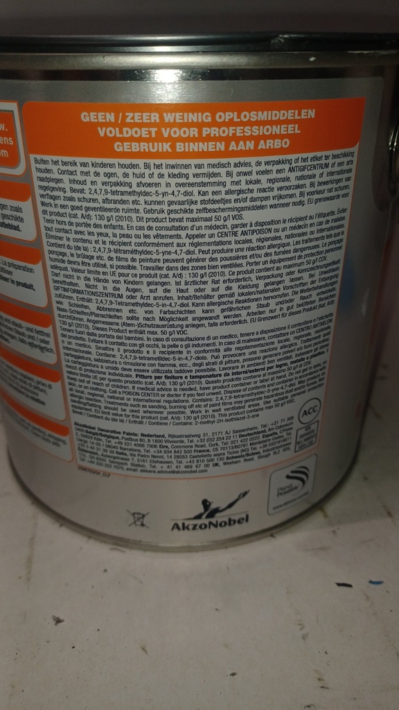 Sikkens Rubbol BL Rezisto High Gloss - Zuiver wit (RAL 9010) back2