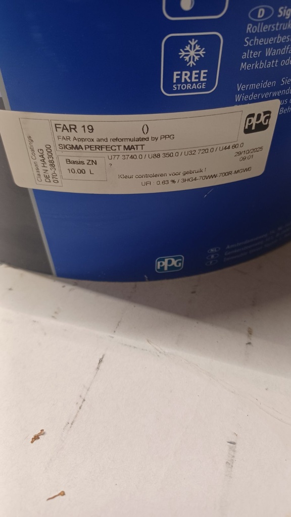 Sigma Coatings Sigma Perfect Matt - FAR 19 (FAR 19) label3