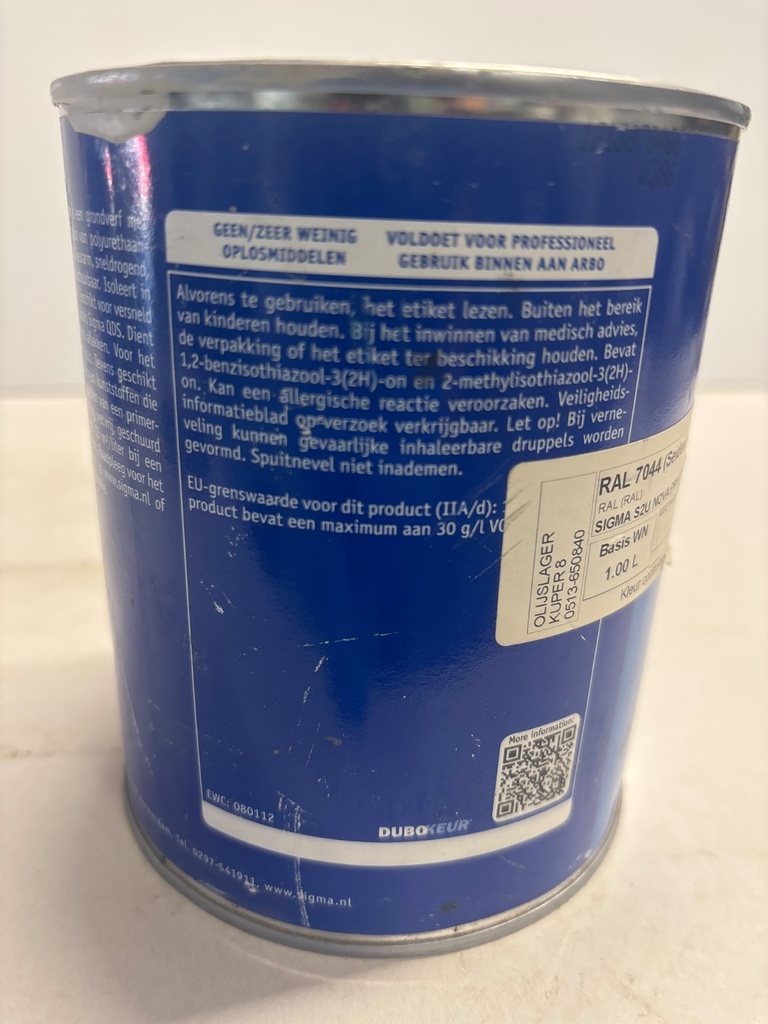 Sigma Coatings S2U Nova Primer - Seidengrau (RAL 7044) back2
