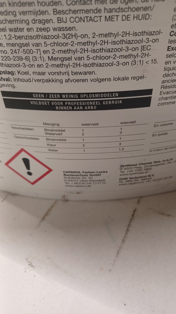 Caparol Binder - Wit voorstrijk middel back2