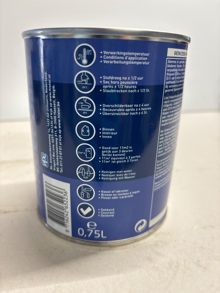 Histor Grondverf voor MDF - Wit back