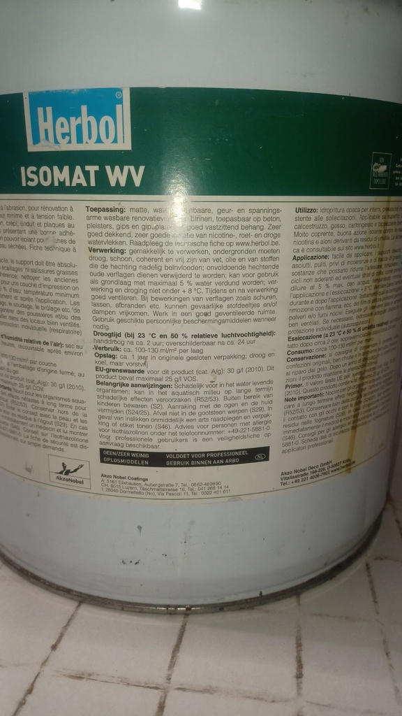 Herbol Isomat WV - WIT back
