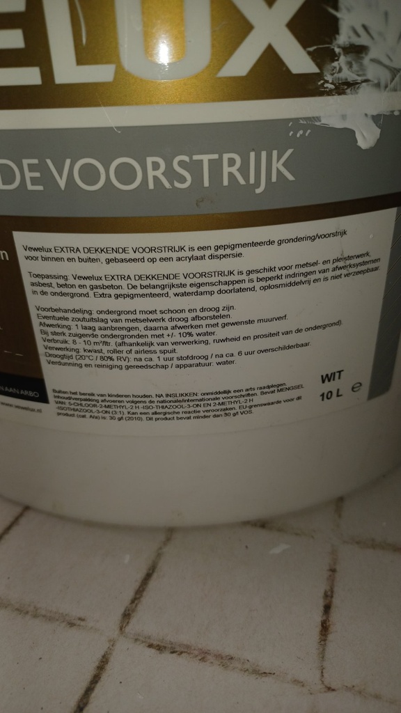 Vewelux Extra Dekkende Voorstrijk - WIT extra