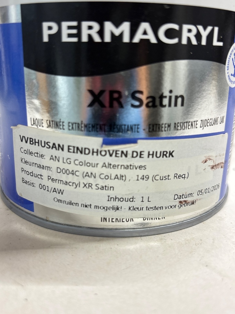 Trimetal Permacryl XR Satin - D004C (AN Col.Alt), 149 (Cust. Req.) (AN LG Colour Alternatives D004C) label2
