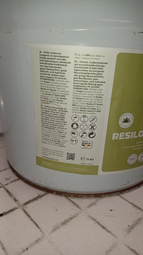 Libeert paints Resilox V1 Quartz MFR - Wit back
