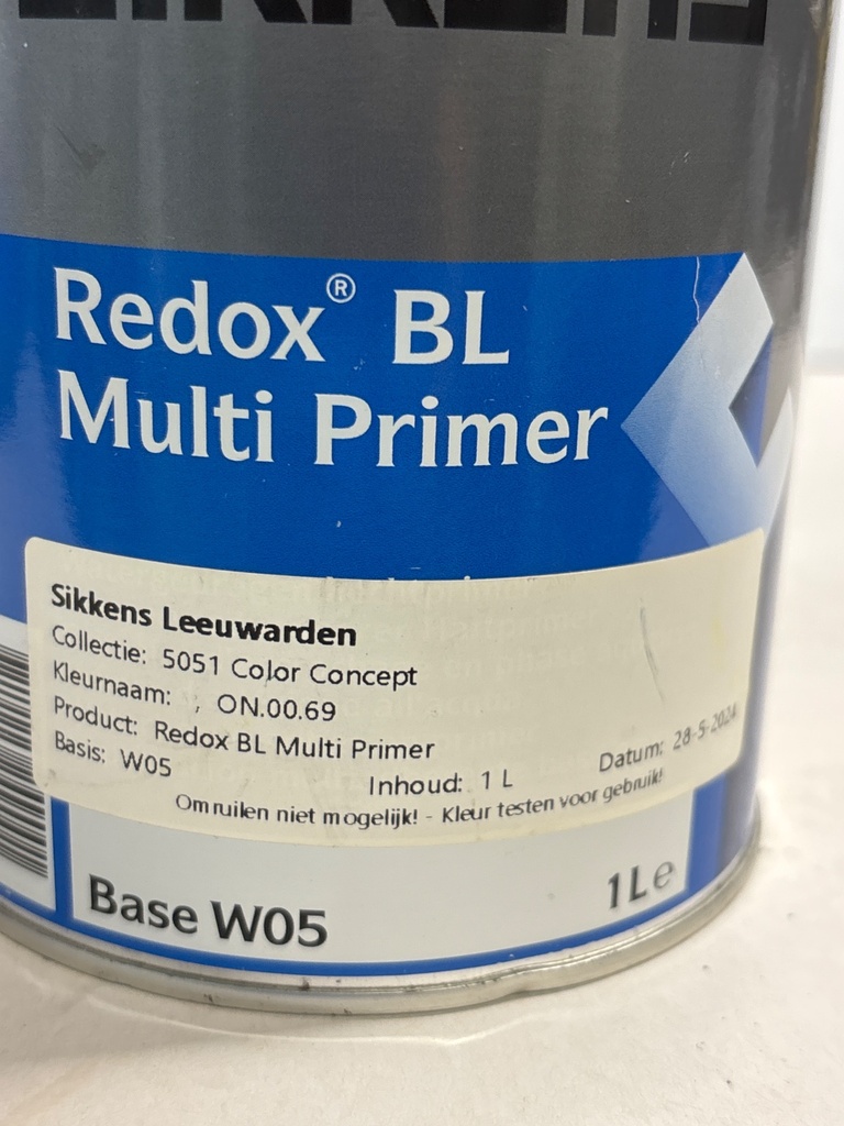 Sikkens Redox BL Multi Primer - (ON.00.69) label2
