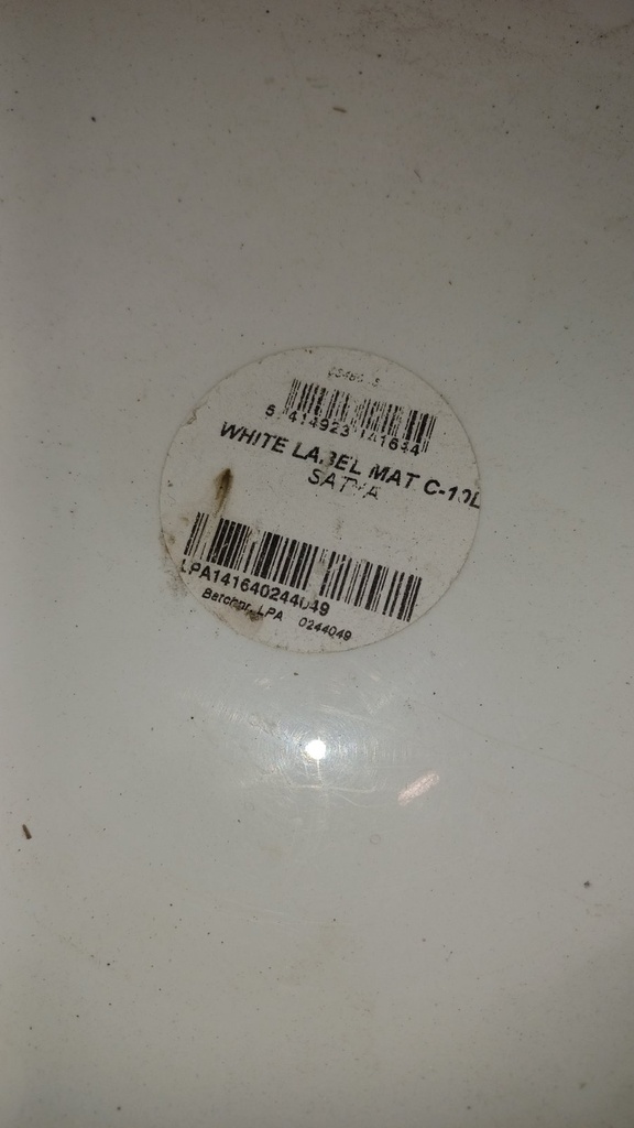 Spray Paints White Label Walls & Ceiling MAT ean_label