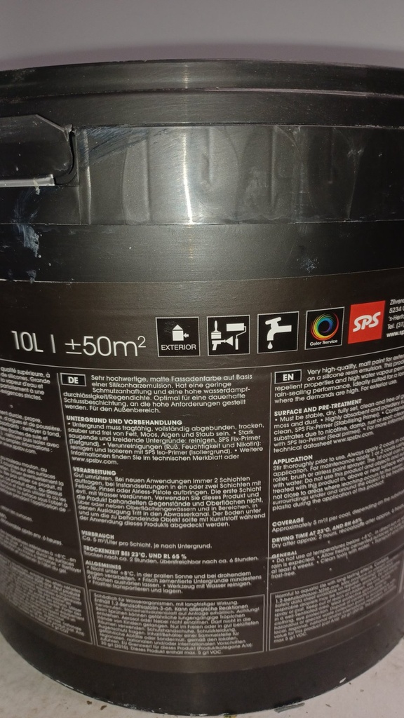 SPS Façade Mat SB - (KEIM 9556) back