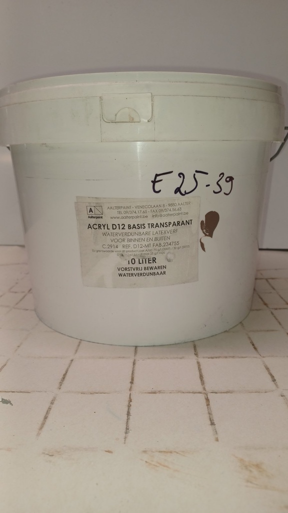 Aalterpaint Acryl D12 Basis Transparant - Bruin  (Ralston E25-39)