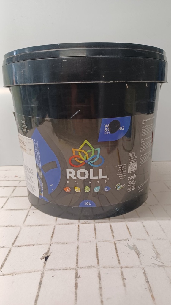 Roll Paints Black Label Walls & Ceiling MAT - Zwart (NCS S 2500-N)