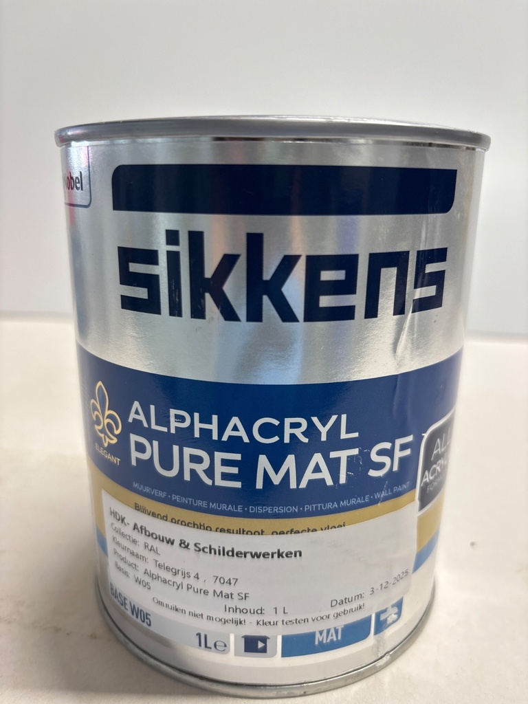Sikkens Alphacryl Pure Mat SF 1L