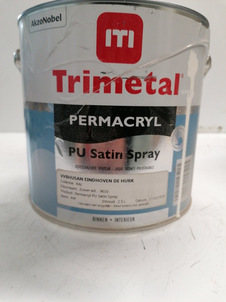 Trimetal Permacryl PU Satin Spray 2.5L