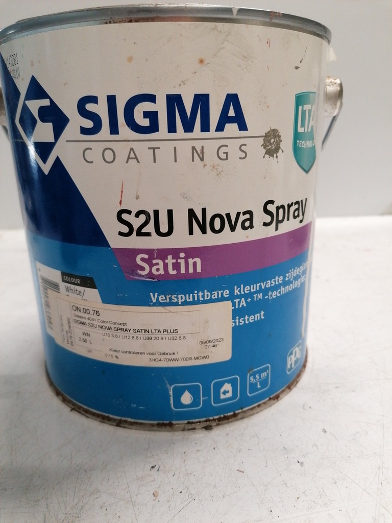 Sigma Coatings S2U Nova Spray Satin 2.5L