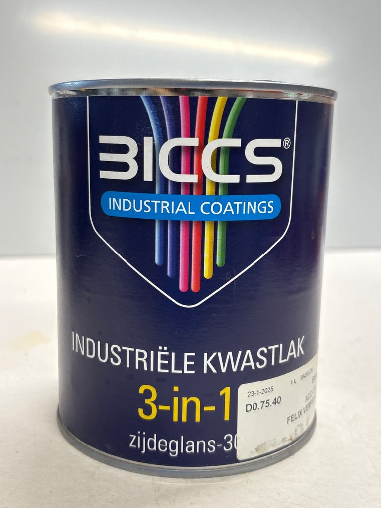 BICCS Industriële Kwastlak 3-in-1 Zijdeglans-30 (9556) 1L