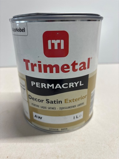 [VKW/26/0189] Trimetal Permacryl Decor Satin Exterior - Signaalwit (RAL 9003)