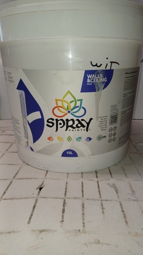 [VKW/26/0323] Spray Paints White Label Walls & Ceiling MAT 10L