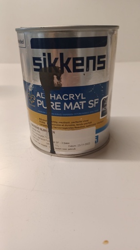 [VKW/26/0340] Sikkens Alphacryl Pure Mat SF - Ombergrijs (RAL 7022)