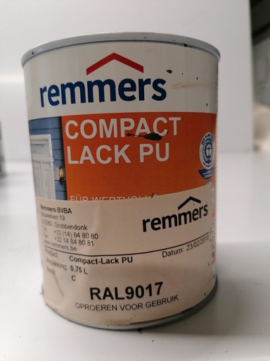 [VKW/26/0436] Remmers Compact-Lack PU - Verkeerszwart (RAL 9017)