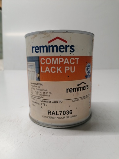 [VKW/26/0439] Remmers Compact-Lack PU - Kwartsgrijs (RAL 7036)
