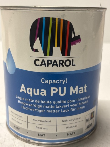 [VKW/26/0520] Caparol Capacryl Aqua PU Mat 0.96L