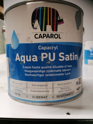 [VKW/26/0645] Caparol Capacryl Aqua PU Satin 2.5L
